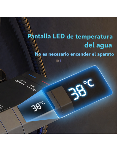 JUEGO DE DUCHA CON DISPLAY Y LUZ LED PHOENIX